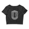 black crop top greek design