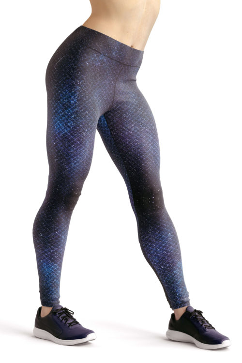 galaxy nebula print leggings