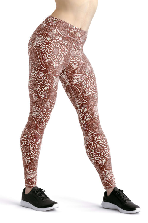 mehndi print leggings