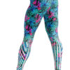 Tropical print leggings