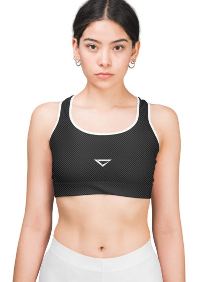 carbon print sports bra dazzle