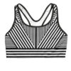 black and white sports bra dazzle