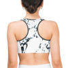 marble print sports bra dazzle