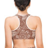 mehndi print sports bra dazzle