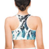 ocean wave print sports bra dazzle