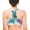 tropical print sports bra dazzle
