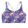 tropical print sports bra dazzle