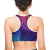 purple sports bra dazzle