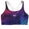 purple sports bra dazzle
