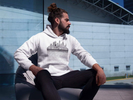 white hoodie dazzle collection