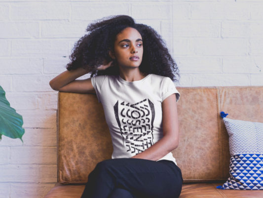 white unisex tshirt